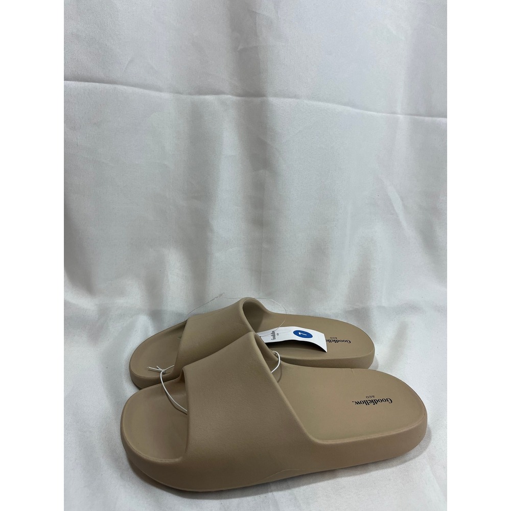 Goodfellow & Co Men Tan Slide Sandals Contoured Footbed Size 7 NEW‎